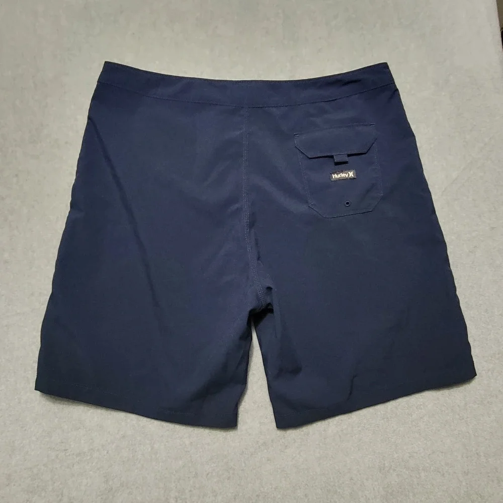 Hurley Navy Blue Board Shorts Drawstring Size 36